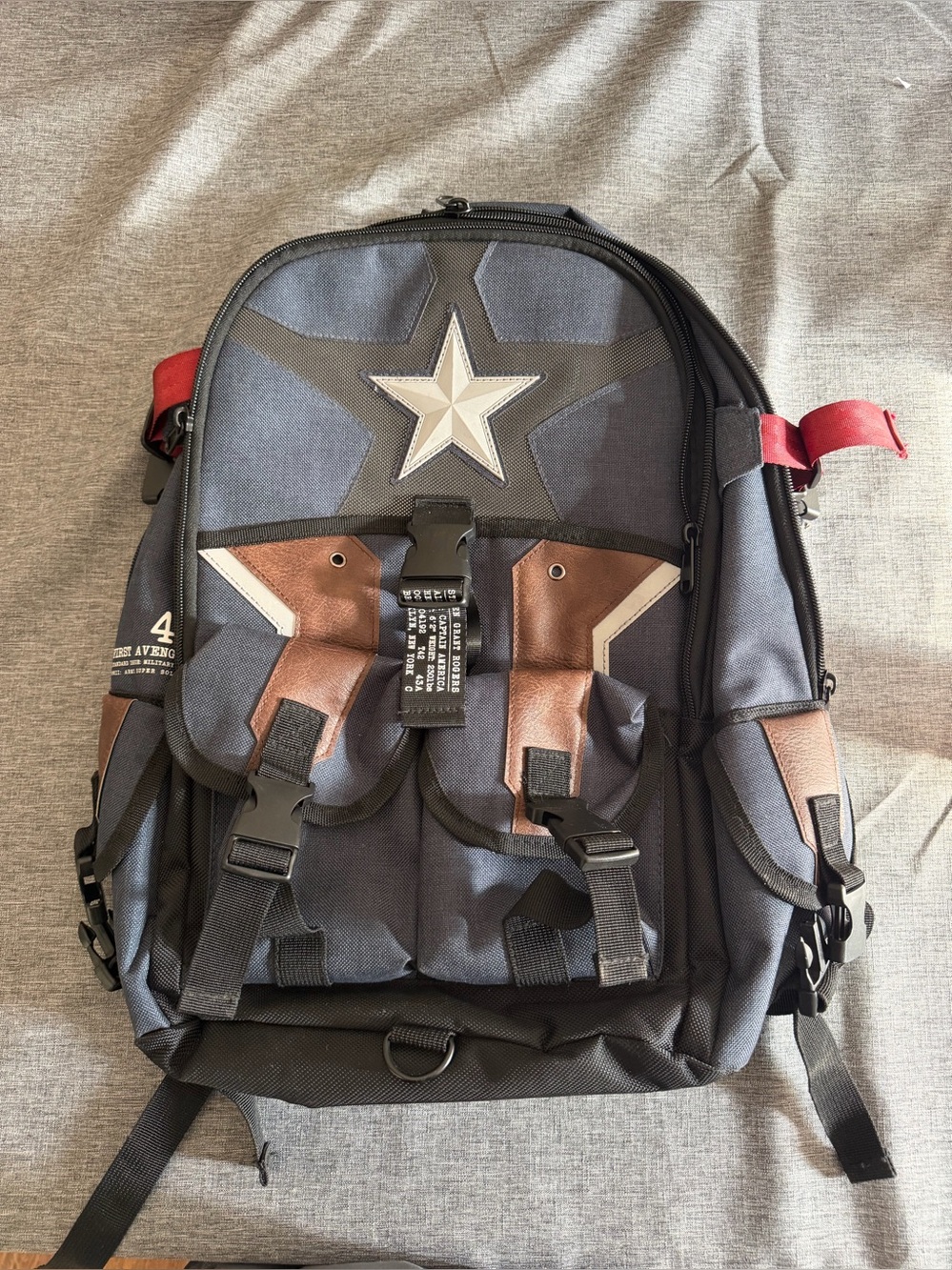 Marvel Captain America First Avenger Bioworld Tactical Backpack Laptop Bag